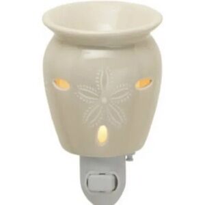 Scentsy Sand Dollar mini warmer + bonus bar ocean beach retired home candle